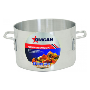 Omcan 43391 14 Quart Commercial Aluminum Sauce Pot, 11.8-Inch Diameter