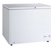 Alt Tag: Omcan 46503 44-Inch 10 cu. ft. Solid Top Chest Freezer white commercial freezer with solid lid, 10 cu ft storage