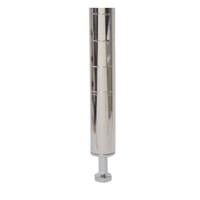 Omcan 20092 Poteau de rayonnage chromé 34 pouces avec niveleur NSF