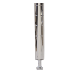 Omcan 20092 Poteau de rayonnage chromé 34 pouces avec niveleur NSF