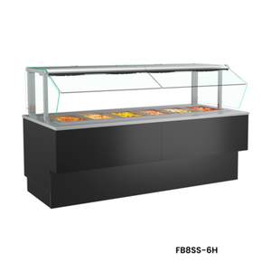 Structural Concepts FB8SS-6H 95"W Grocerant Heated Deli Display Case