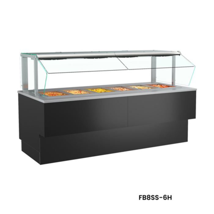 Structural Concepts FB8SS-6H 95"W Grocerant Heated Deli Display Case