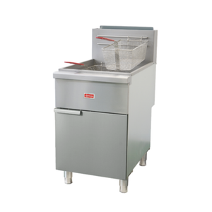 Omcan 48639 74 lb. Liquid Propane Floor Fryer