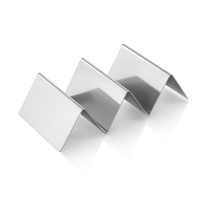 Omcan 47349 3 to 4 Slot Stainless Steel Taco Holder and Prep Tray
