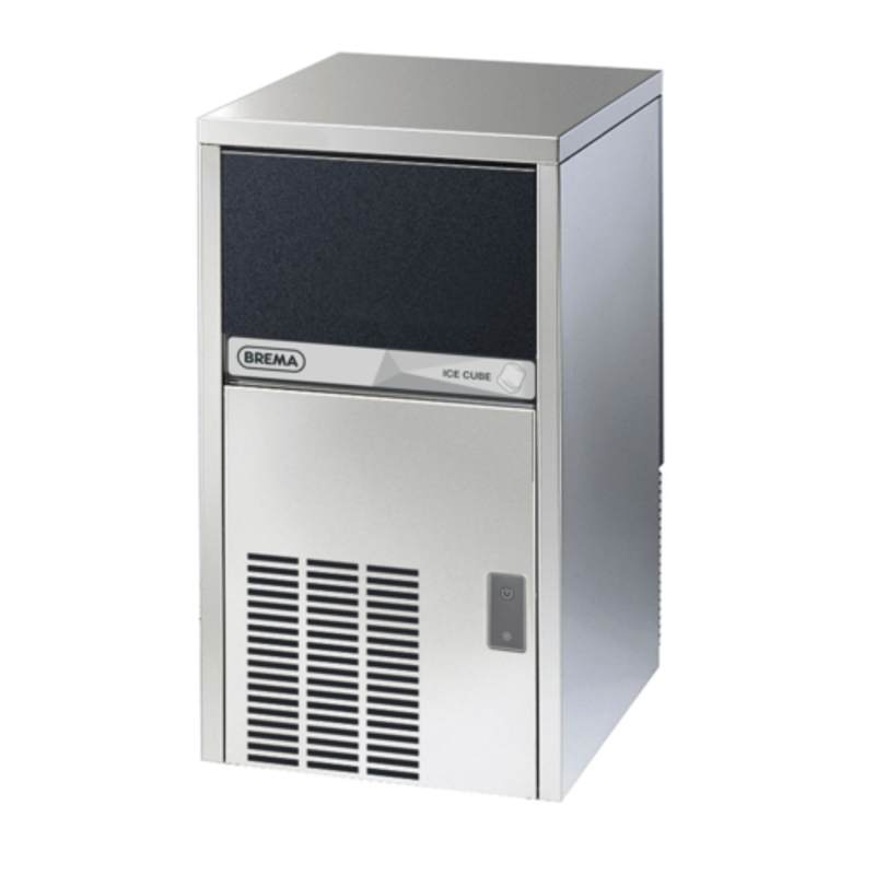 Brema 15.5-Inch Air-Cooled Undercounter Cube Ice Maker Machine with Bin stainless steel cube ice maker with built-in bin