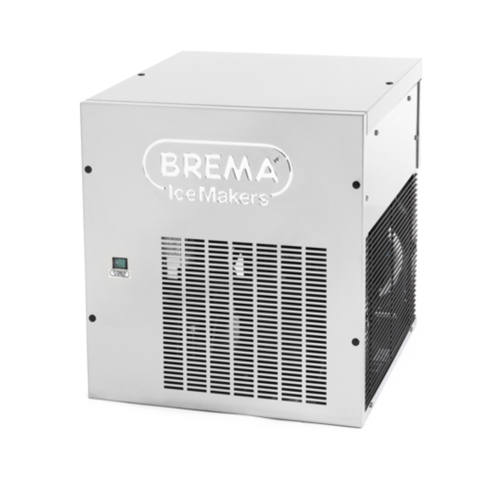 Alt Tag: Brema G160AHC 380 Lbs Daily Production 22-inch Flake Ice Maker air-cooled commercial flake ice machine with bin