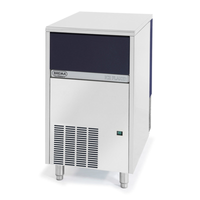 Alt Tag: Brema Commercial Air-Cooled Flake Ice Machine with 66 lbs Bin stainless steel ice maker with storage bin
