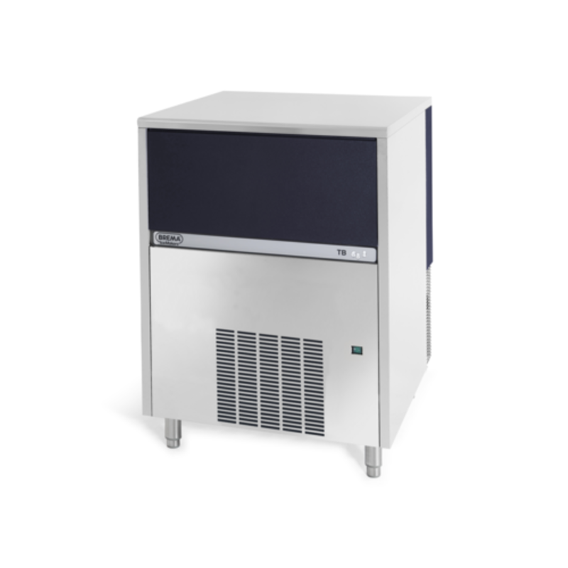 Brema TB1404AHC 297 Lb. Production Pebble-Style Ice Maker Machine front view, Italian-made commercial pebble ice maker for bars and restaurants