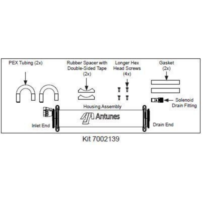 Antunes 7002139 Multiple Application Capacity VZN Ultrafilter Housing Retrofit Kit