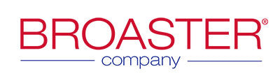 Logos of the Broaster Company including 'Broaster', 'Broaster Express', 'Banks Broaster Chicken', and 'Broaster Equipment'.