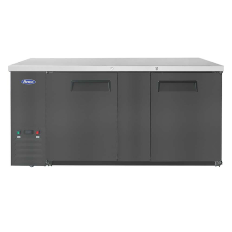 Atosa SBB69GRAUS2 68-Inch Two-Section Shallow Depth Back Bar Cooler For Efficient Bar Refrigeration