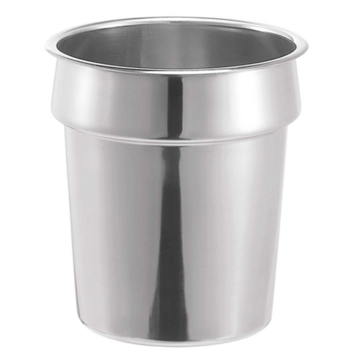 Server 81031 4 Qt. Round Stainless Steel Steam Table Inset