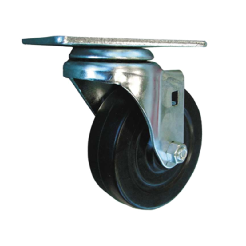 Omcan 13120 Utility Cart Caster Wheel With Rotating Design And 110 Lbs Capacity For Smooth Mobility