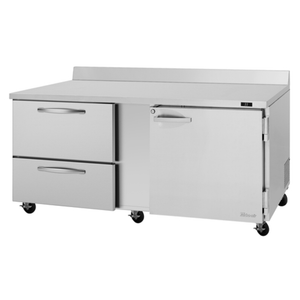 Turbo Air PWR-72-D2R(L)-N 72-5/8"W PRO Series Worktop Refrigerator