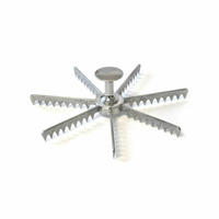 Outil de séparation de dessert en acier inoxydable 12 tranches pour gâteau à tarte à desserts Omcan Foodservice Marqueur de portionnement précis en acier inoxydable à 12 tranches