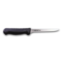 Adcraft CUT-6NSBBL 6" Narrow Stiff Boning Knife Black Handle