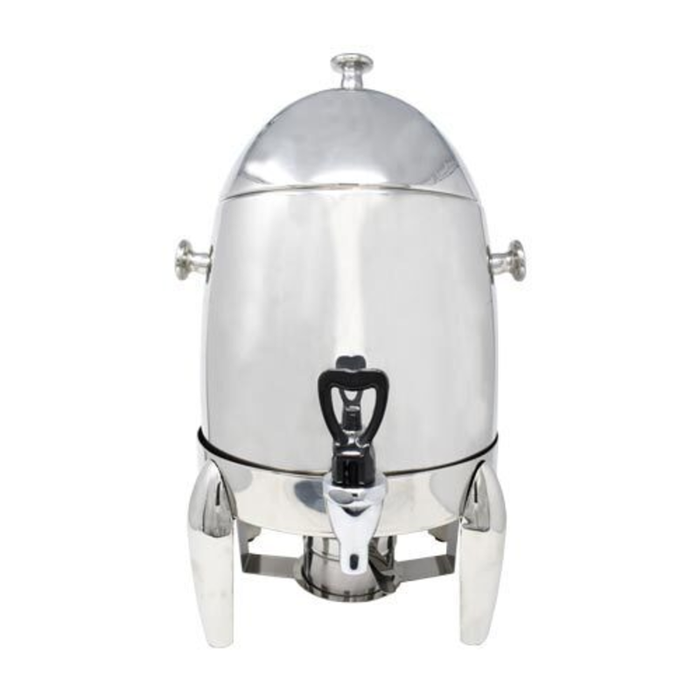 Omcan 46449 12L Stainless Steel Coffee Chafer Urn Beverage Dispenser mirror-finish 201 stainless steel hotel buffet coffee dispenser