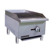 Black Diamond BDECTC-16/NG 16-Inch Countertop Gas Charbroiler