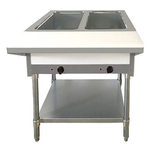 OMCAN 46646 Bain-marie électrique ouvert 2 bacs