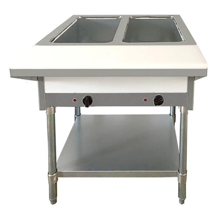 OMCAN 46646 Bain-marie électrique ouvert 2 bacs