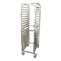 Omcan 23857 Full Size Mobile End Load Pan Rack, 20 Pans