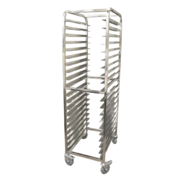 Omcan 23857 Full Size Mobile End Load Pan Rack, 20 Pans