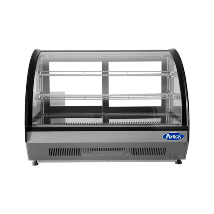 Atosa CRDC-46 35.5" Countertop Refrigerated Curved Glass Display Case
