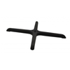 Omcan 43153 Cross Table Base 22-inch x 22-inch Restaurant black cross table base for commercial restaurant tables