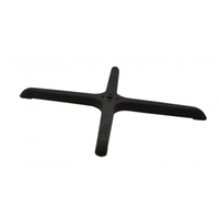 Omcan 43153 Cross Table Base 22-inch x 22-inch Restaurant black cross table base for commercial restaurant tables