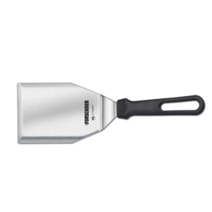 Forschner 7.6259.24-X1 5" x 4" Solid Stainless Steel Hamburger Turner