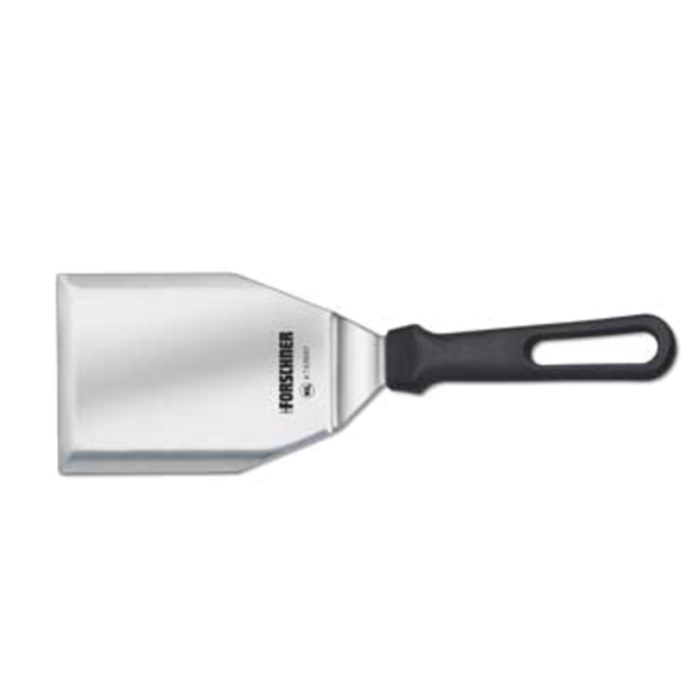 Forschner 7.6259.24-X1 5" x 4" Solid Stainless Steel Hamburger Turner