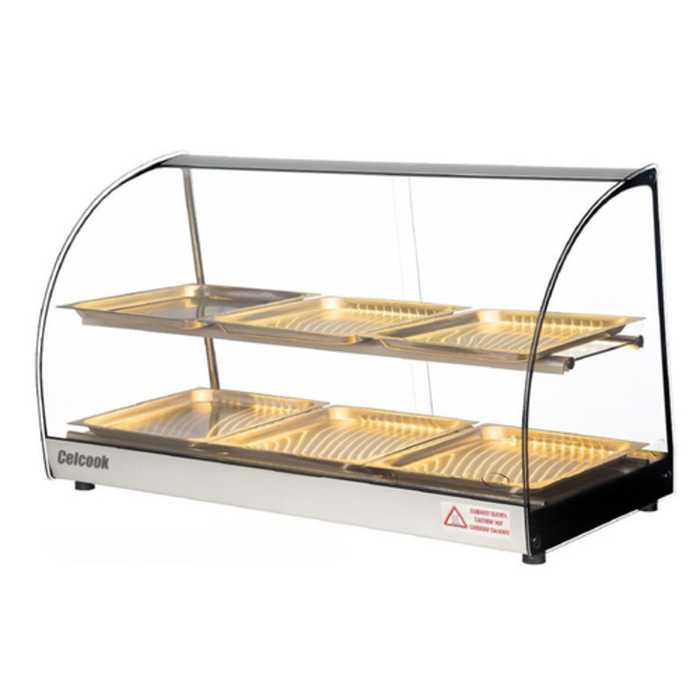 Celcook CHD-33CAL 33" Heated Countertop Display Case (6) Tray Capacity
