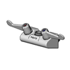 Equip SIF-F4WW00 Wall Mount Faucet With Wrist Handles For Commercial Kitchens