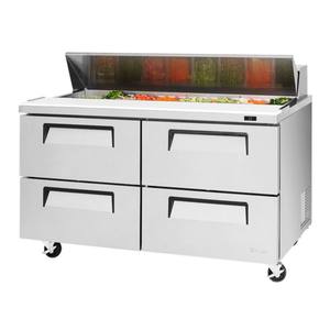 Table de préparation réfrigérée pour sandwichs et salades Turbo Air TST-60SD-D4-N 60"