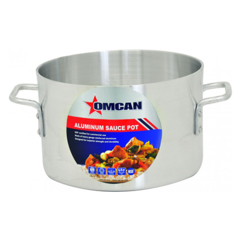 Omcan 43430 12 QT (11.4 L) Stainless Steel Induction Ready Sauce Pot commercial sauce pot with dual handles