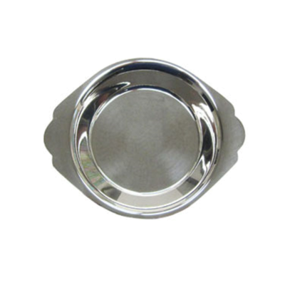 RAG-6 Round Stainless Steel Au Gratin Dish 6 oz. Capacity