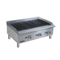 Black Diamond BDECTC-36/NG 36"W Gas Countertop Radiant Charbroiler