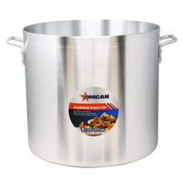 Omcan 43373 60 Quart Heavy-Duty Aluminum Stock Pot with Handles