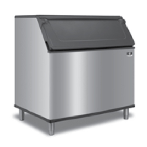 Manitowoc D970 Ice Storage Bin With Black Lid And Stainless Steel Finish For Ice Storage Solutions