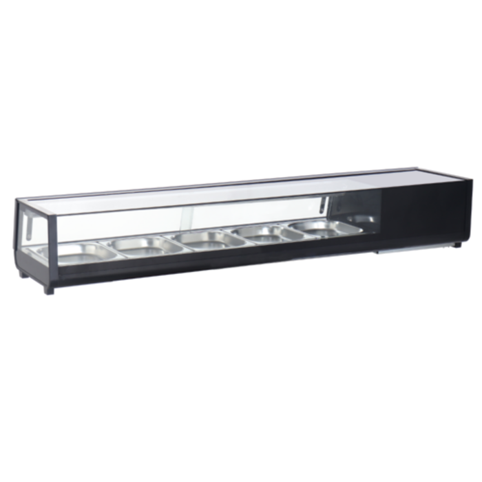 OMCAN 48670 71"W Refrigerated Rectangular Sushi Display Showcase Case