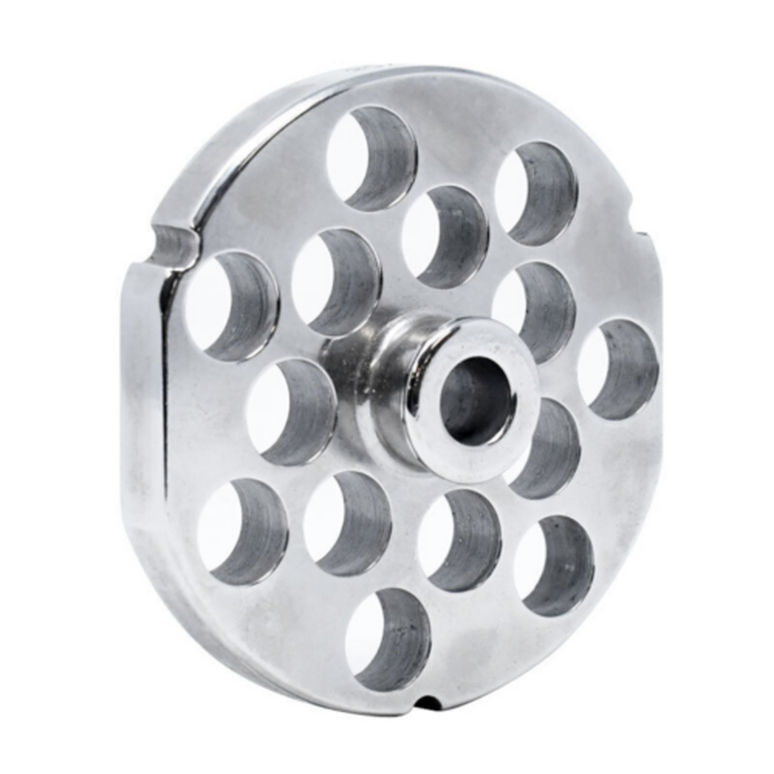 Omcan 11162 #32 Meat Grinder Plate with Hub 5/8"