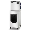 Omcan 48349 Commercial Cube Ice Maker Dispenser For High-Demand Environments With Integrated Dispensing.