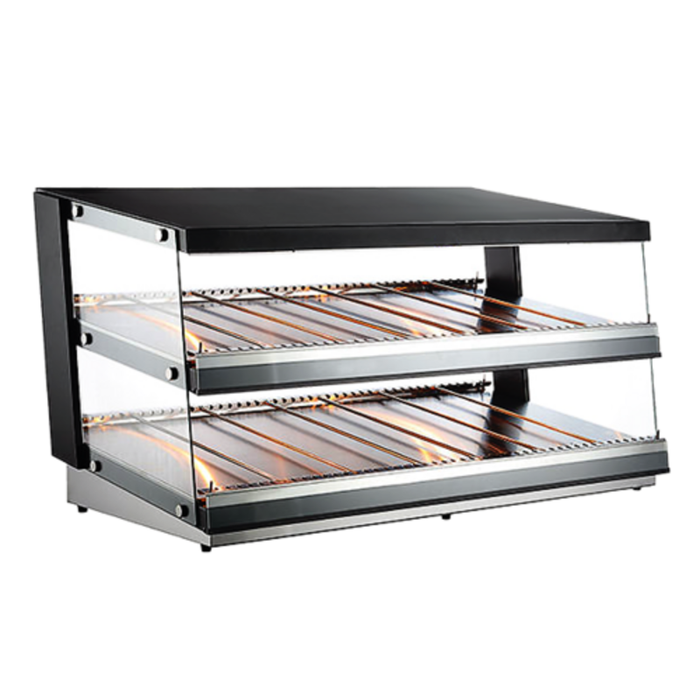Omcan 47513 4.87 cu. ft. Countertop Heated Pass-Through Display