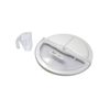 Omcan 80579 Polycarbonate + Polypropylene Rotating Lid with 20 oz Clear Scoop for 10-gallon Round Ingredient Bin