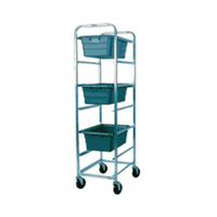 Winholt AL-L-6 Aluminum Mobile Lug Rack 19" x 27" 6 Lug Capacity