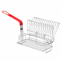 Omcan 80931 Burrito Fryer Basket with Nickel-Plated Wire Steel