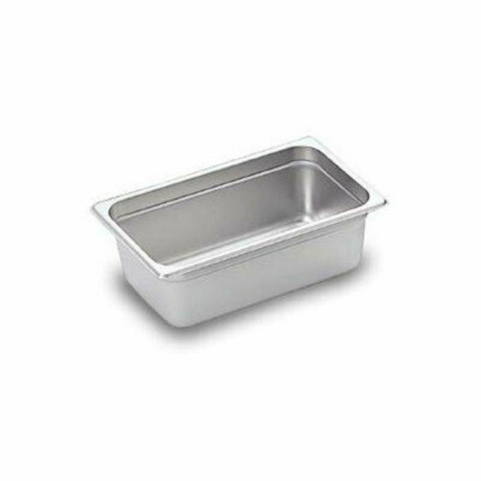 Alt Tag: Omcan 80273 Full Size Steam Table Pan 13.7 Qt. Stainless Steel full-size stainless steam table pan for buffet catering food service