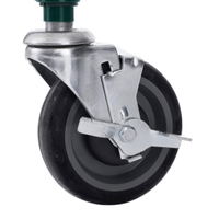 Rosko RO-ACC-WS-CAST5B 5-Inch Swivel Caster with Brake for Wire Shelving