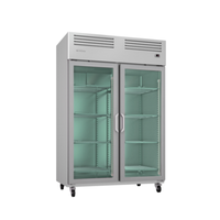 Réfrigérateur à portes vitrées doubles Infrico IRR-AGB49CR de 138 cm