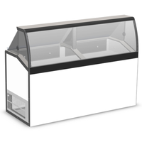 Master-Bilt DD-66LCG 69" Low-Glass Ice Cream Dipping Cabinet (12) Cans